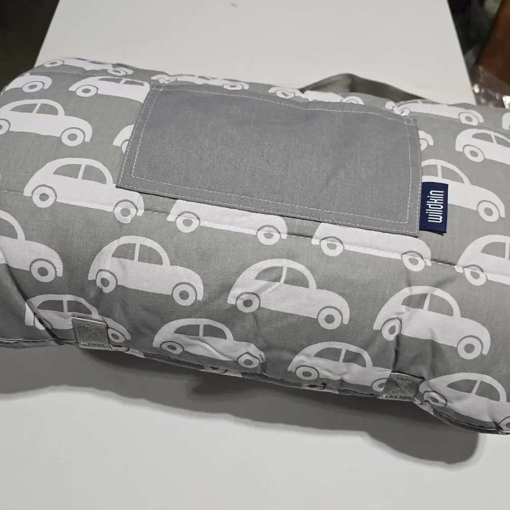 Wildkin brand kids' nap mat features a grey car pattern NWoT